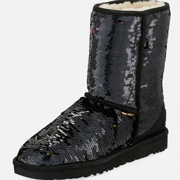 SALE! UGG Classic Short Sequin Boots - Picture 11 of 14